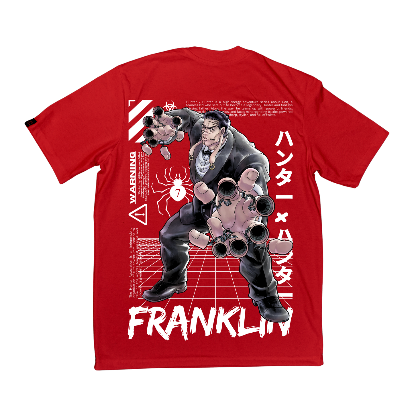YAMETEE Clothing - Hunter x Hunter - Franklin Spider Collection