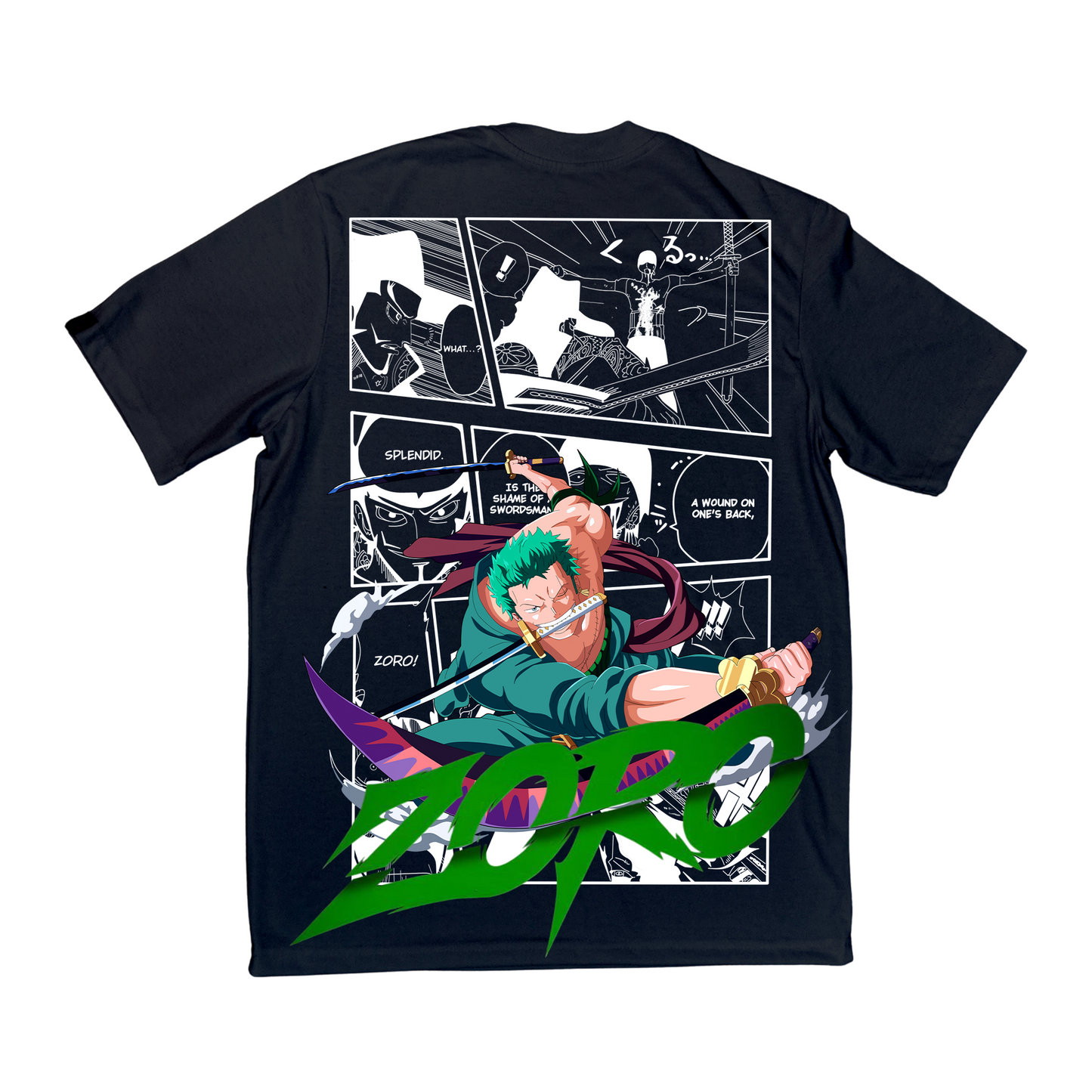 YAMETEE Clothing - One Piece - Zoro Manga V2